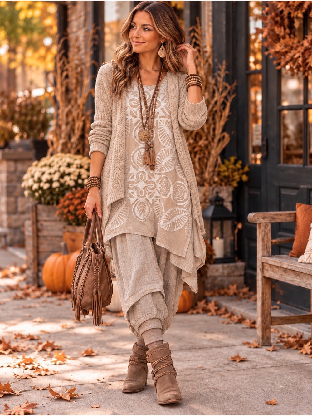 Max Studio Specialty line Artsy textured dimensional Tunic
